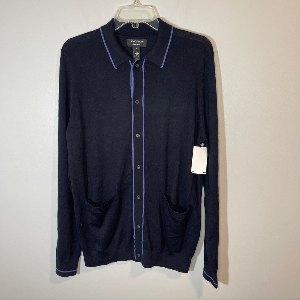 Nordstrom Button Up Tech Smart Merino Wool Sweate… - image 1